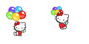 Hello Kitty & Balloons Cursor Pack