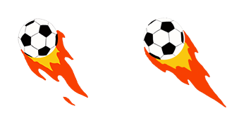 Fire Soccer Ball Animated cute cursor