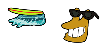 Futurama Slurms MacKenzie & Surfing Cursor Pack