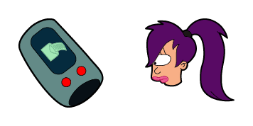 Futurama Turanga Leela & Wrist LoJack-a-mater Cursor Pack