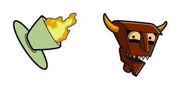 Futurama Robot Devil & Flame Cup Animated