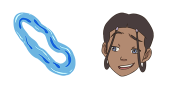 Avatar Katara & Waterbending Animated cute cursor