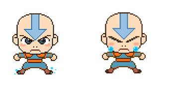 Avatar Aang Pixel Animated cute cursor