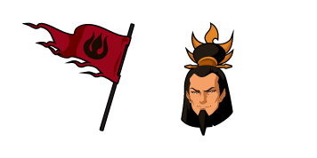 Avatar The Last Airbender Ozai & Fire Nation Flag Cursor Pack