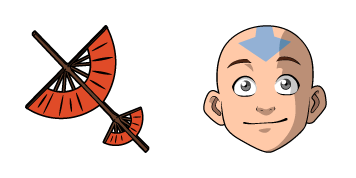 Avatar The Last Airbender Aang & Airbender Staff Cursor Pack