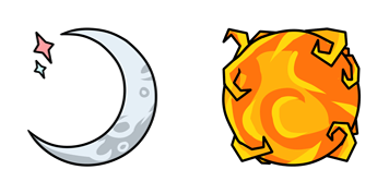 Half Moon & Sun Cursor Pack