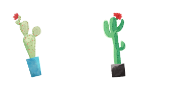 Watercolor Cactus Cursor Pack