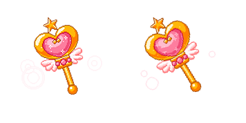 Sailor Moon Pink Moon Stick Pixel Cursor Pack