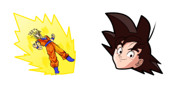 Dragon Ball Goku Power Up Animated