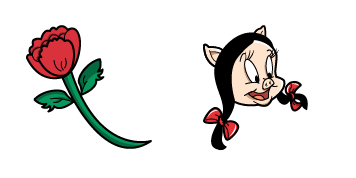 Looney Tunes Petunia Pig & Flower Cursor Pack