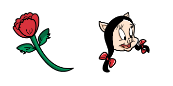 Looney Tunes Petunia Pig & Flower