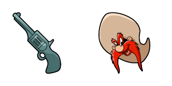 Looney Tunes Yosemite Sam & Six-Gun Pistol Cursor Pack