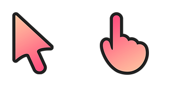 Flamingo Pink Gradient Cursor Pack