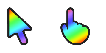 Rainbow Gradient cute cursor