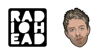 Paquete de Cursores Radiohead Thom Yorke & Logo