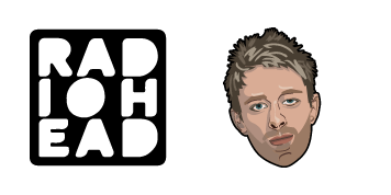 Radiohead Thom Yorke & Logo Animated