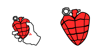 Green Day Heart-Shaped Grenade Animated