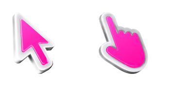 3D Pink Mac Cursor Pack