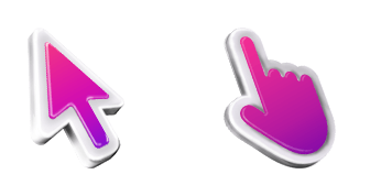 3D Pink & Purple Mac Cursor Pack