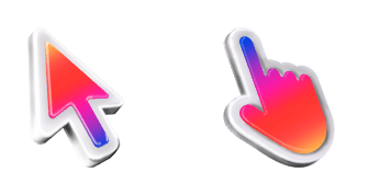 3D Insta Gradient Mac Cursor Pack