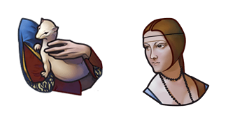 Leonardo da Vinci Lady with an Ermin Cursor Pack