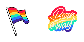 LGBTQ Flag & Born This Way Cursor Pack