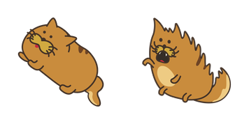 Doodle Cats Yawling Cursor Pack