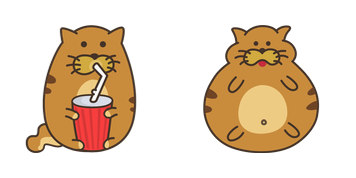 Doodle Cats Soda Cursor Pack