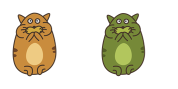 Doodle Cats Vomit Cursor Pack