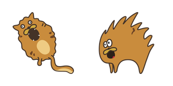 Doodle Cats Scared Cursor Pack