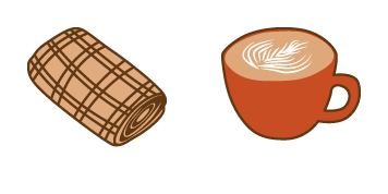 Fall Aesthetic Coffee & Blanket Cursor Pack