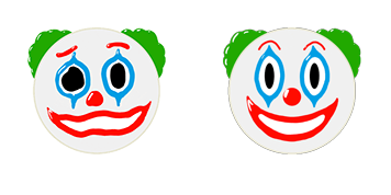 Paquete de Cursores Clown Face Emoji