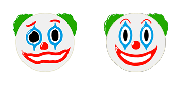 Clown Face Emoji Animated
