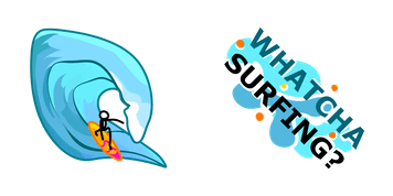 Watch a Surfing? Animated cute cursor