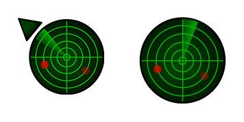 Green Radar Screen Cursor Pack