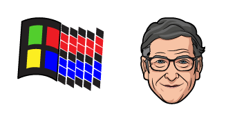 Paquete de Cursores Bill Gates & Windows 95 Logo