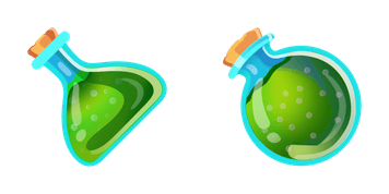 Green Potion Flasks
