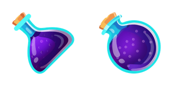 Purple Potion Flasks