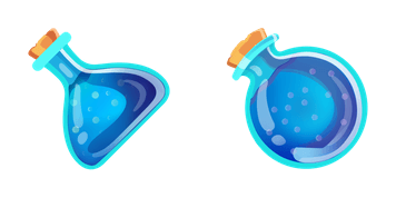 Blue Potion Flasks