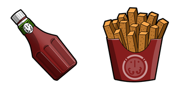 Ketchup and Fries Cursor Pack