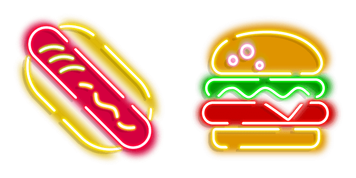 Hot dog and Hamburger Cursor Pack