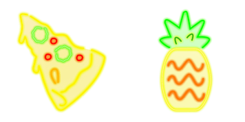 Pizza and Pineapple Cursor Pack