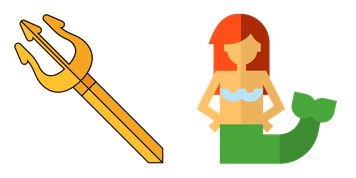 Trident - The Little Mermaid Wiki Cursor Pack