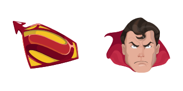 Angry Superman cute cursor