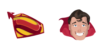 Happy Superman Cursor Pack