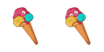 Corn Ice Cream Cursor Pack