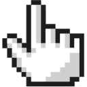 8 bit hand cursor