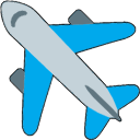 Airplane and suitcases arrow cursor