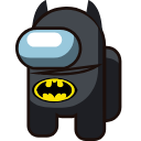 Among Us Batman Character hand cursor