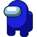 Blue Character hand cursor